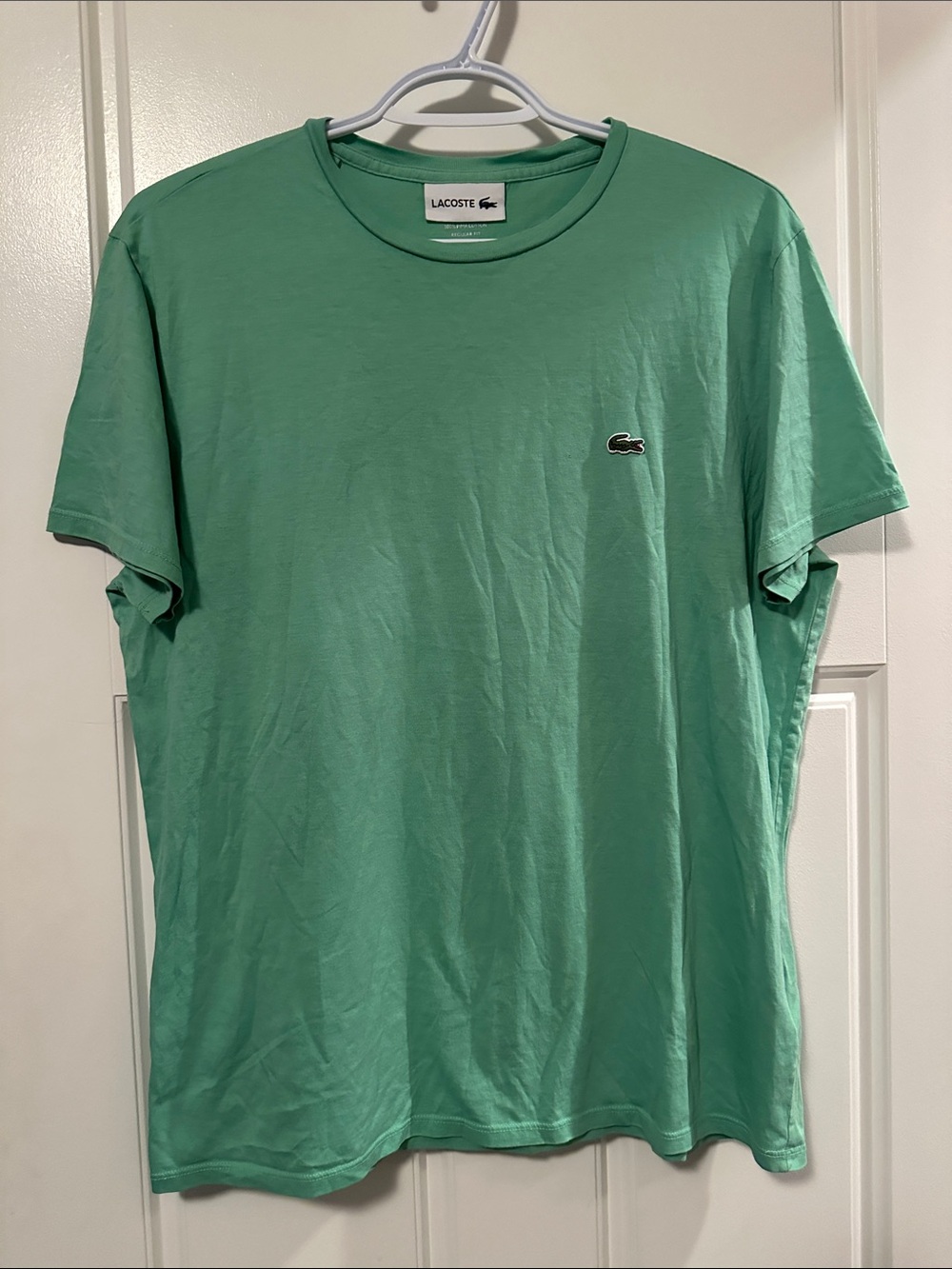 Lacoste Men’s Crew Neck Tee in Mint